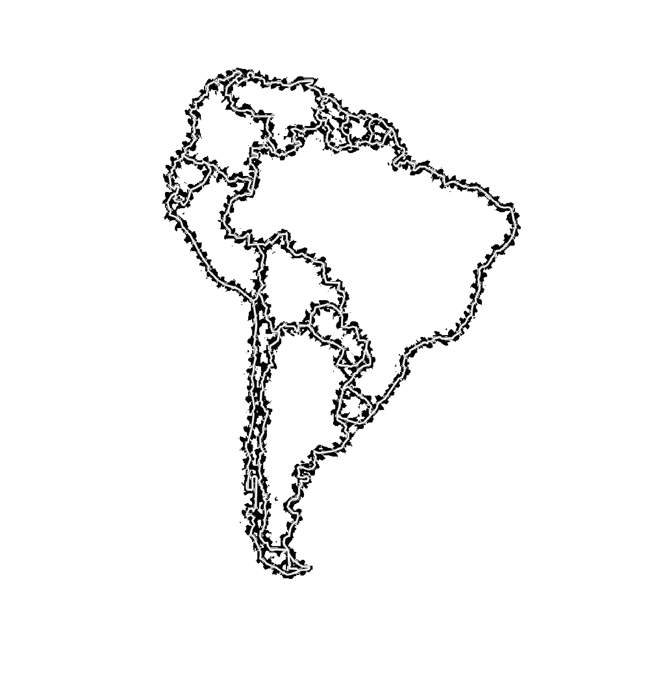 Mapa da América do Sul